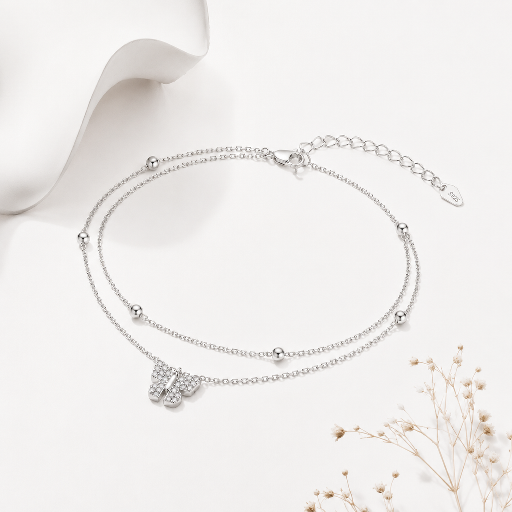 Butterfly Charm Anklet