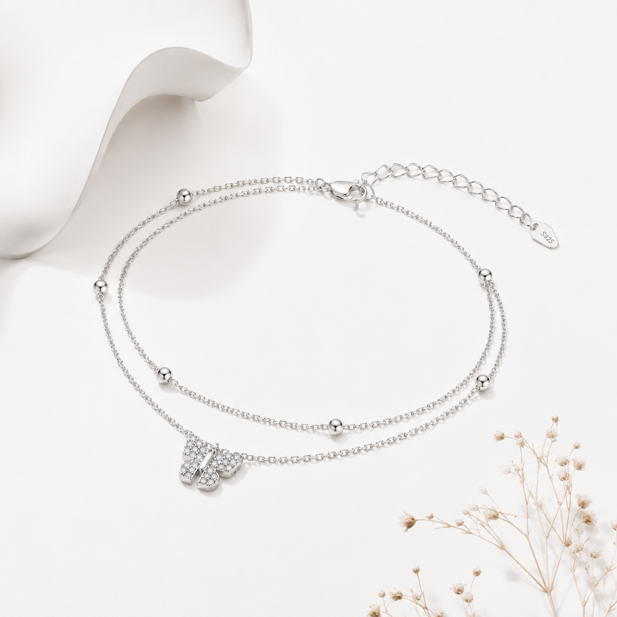 Butterfly Charm Anklet